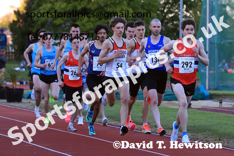 The 1500 metres, 2026 NEGP 1, Monkton Stadium. Photo: David T. Hewitson/Sports for All Pics